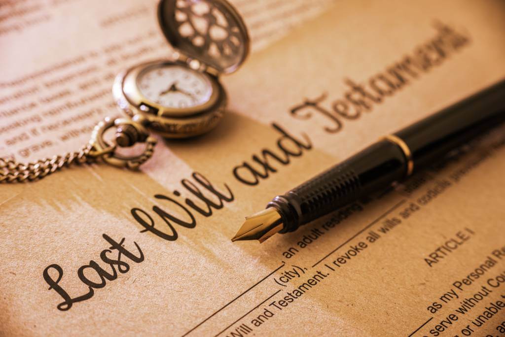 A formal last will and testament